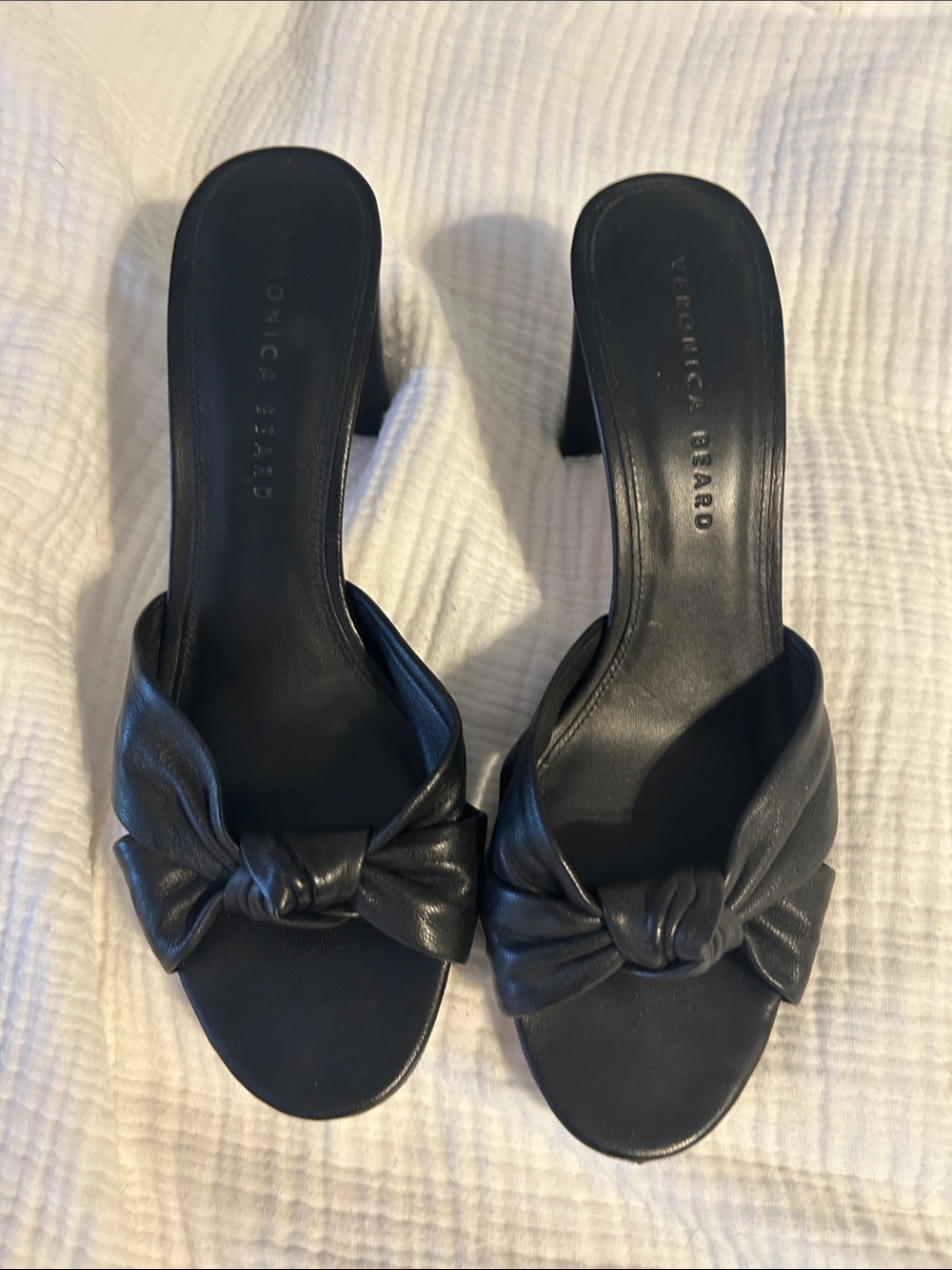 Ganita Knot-Front Leather sandal VERONICA BEARD 9.5